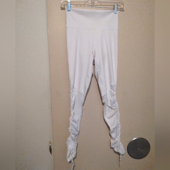Fabletics white foldover leggings tie ankle XS - Picture 2 of 7